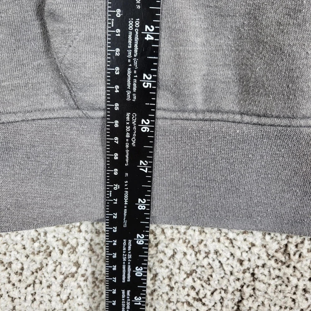 The North‎ Face Mens Small Pullover Sweatshirt Gray Button Mock Neck Pocket